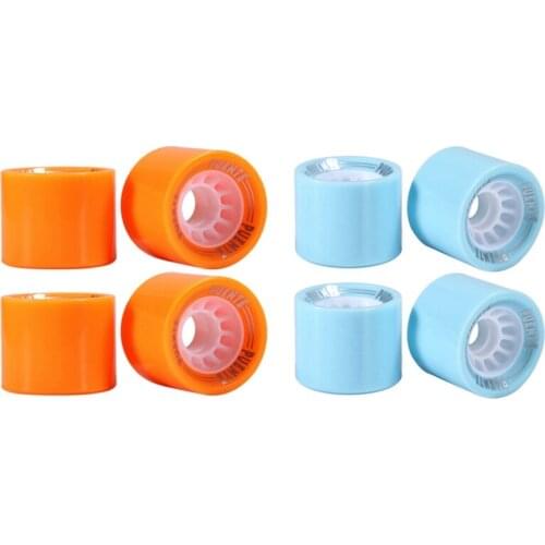 PUENTE 8Pcs Skateboard Wheels 70X51mm PU Skateboard Wheels Longboard Wheels Dancing Board Wheel ,Blue & Orange