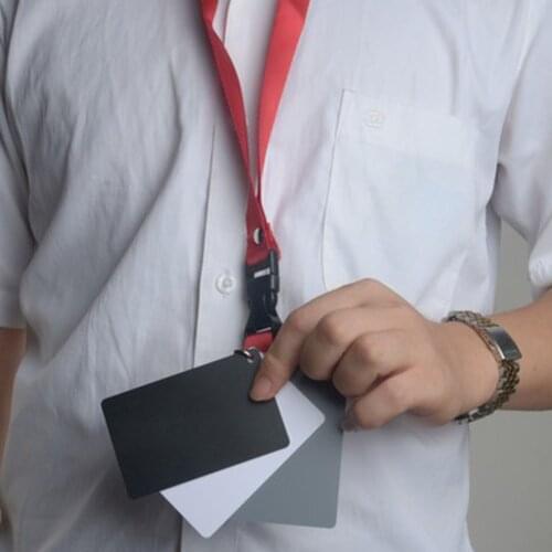 Digital Camera 3 IN 1 Pocket Size White Black Balance Card Scratch Resistant Waterproof Neck Strap For SLR Camera White Balance