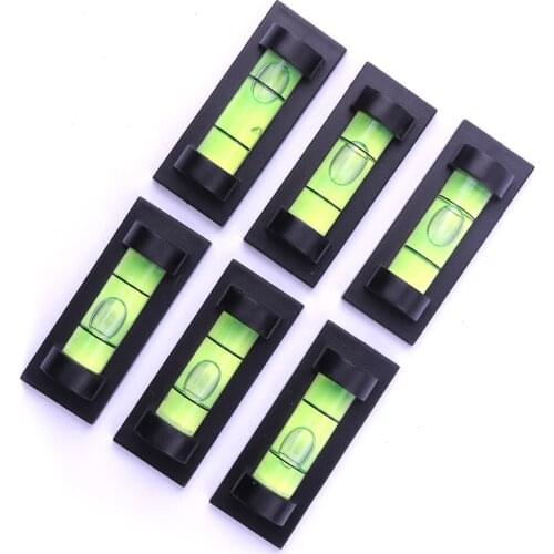 Hot Sale 6Pcs Rectangle Design Spirit Level Bubble With Magnet Level Bubble Measuring Tools 47.5*18.5*13.5mm