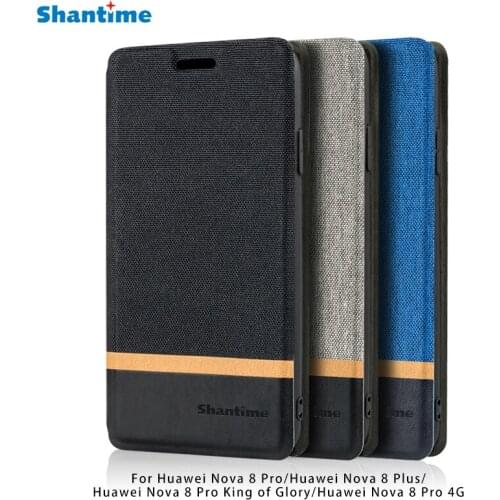 Canvas PU Leather Phone Case For Huawei Nova 8 Pro 5G Nova 8 Plus Flip Case For Huawei Nova 8 Pro King of Glory Case Back Cover