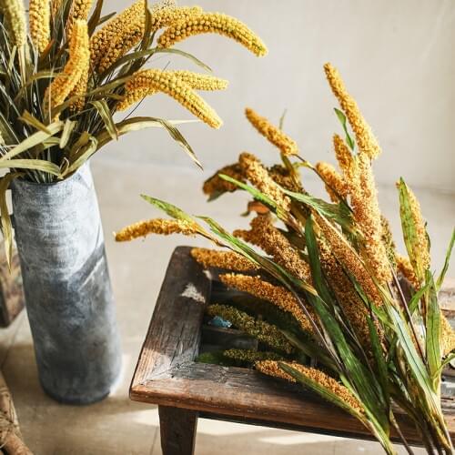 Simulation Millet Fake Wheat Ears Artificial Plant Personalized Home Decoration Floral Country Garden