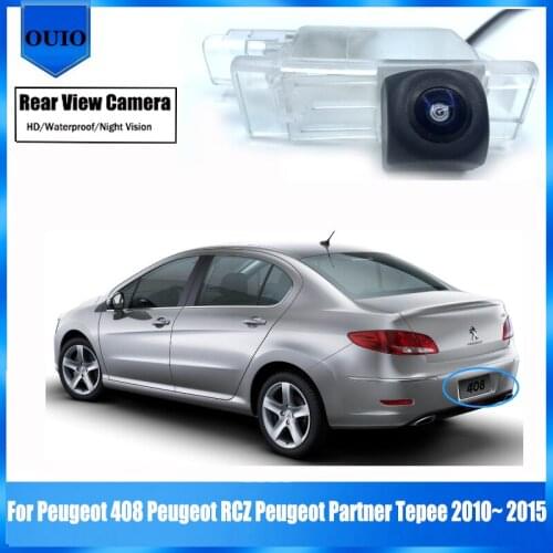 Rear View Camera For Peugeot 408 Peugeot RCZ Peugeot Partner Tepee 2010~ 2015 Backup Parking Reverse Camera License Plate Camera
