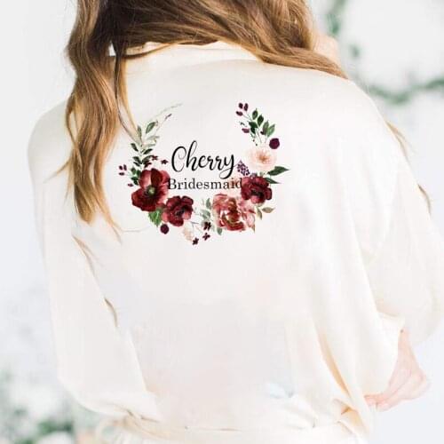 Hen Party bridal robe silk wedding Dressing Gown flower girl robes bridesmaid proposal kimonos