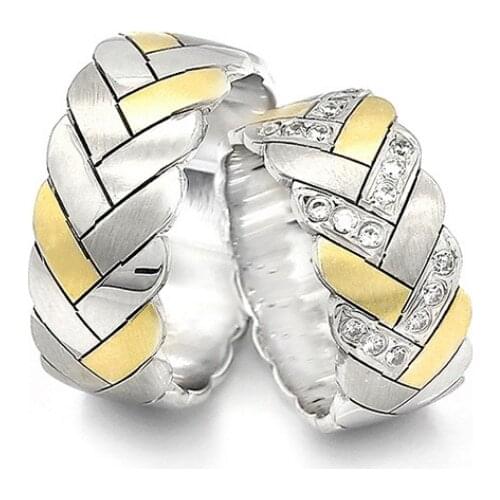 Couple Wedding Ring Sterling Silver 925 Woman And Man Luxury Jewelry Bands Engagement Anniversary Anatolian Civilization Models