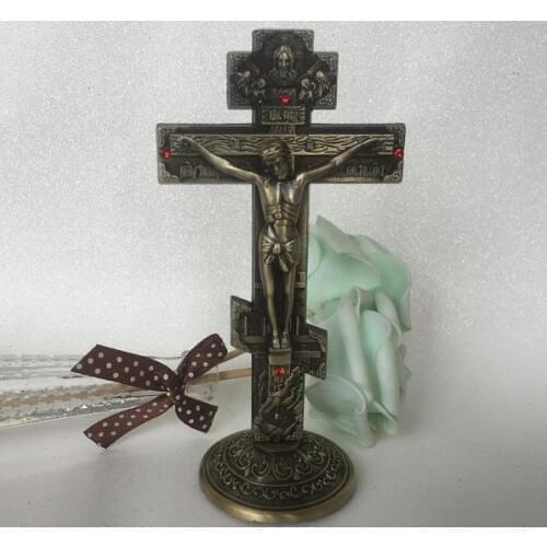 Cross Jesus statue Ornaments Christ Christian Crucifix Jesus Decoration Home Wall decor Cross