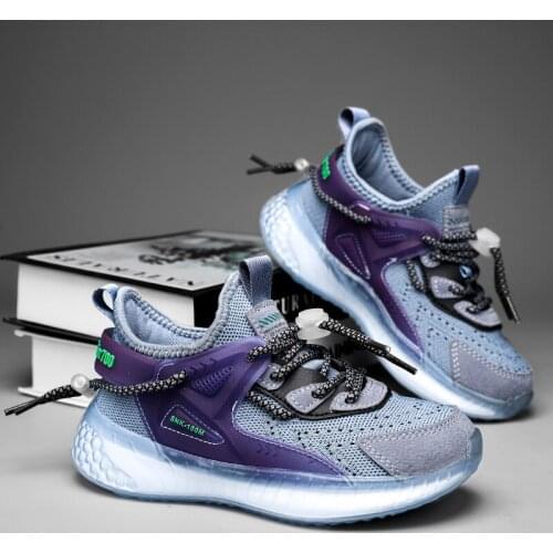 Sneakers Children hook loop Fashion shoes for girls boys High waist Skateboarding Shoes Spring/Autumn Rubber kid sneakers