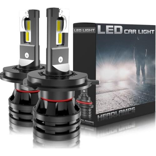 1 Pair H4 Hi/Lo Beam LED Car Headlight H7 H1 H3 H8 H9 H11 H13 9005 9006 9007 55W 16000lm 6500K Auto Headlamp Fog Light Bulbs