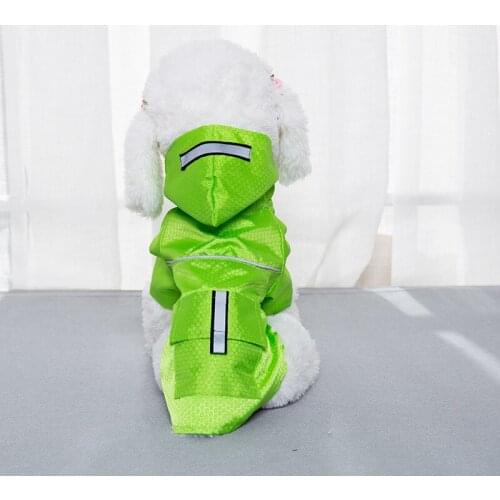 Summer Pet Waterproof Raincoat Dog Jumpsuit Reflective Rain Coat Sunscreen Outdoor Clothes Jacket for Small Dogs Pet Supplies