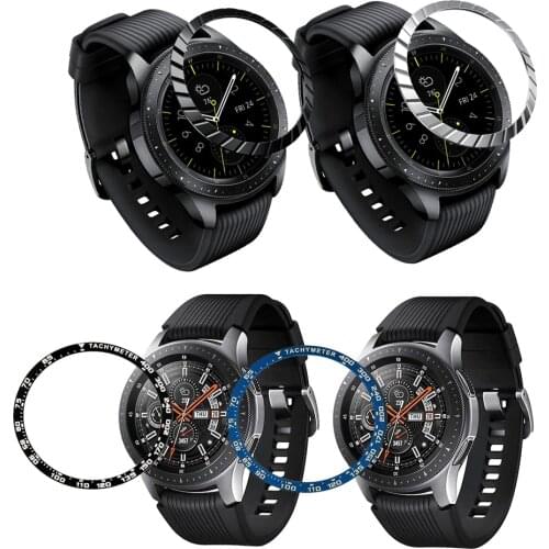 Metal Bezel Ring Frame Case Glass Screen Protector Cover Film For Samsung Gear S3 Galaxy Watch Huawei Honor Magic GT 2 GT2 46mm