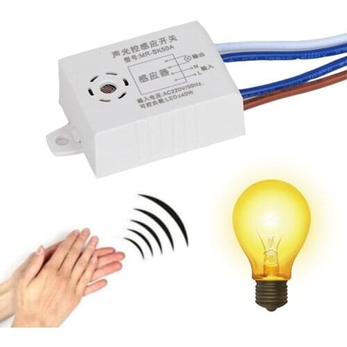 Module 220V Controller Sound Voice Sensor Intelligent Auto On/Off Light Switch For Street Intelligent Auto On Off Lights Switch