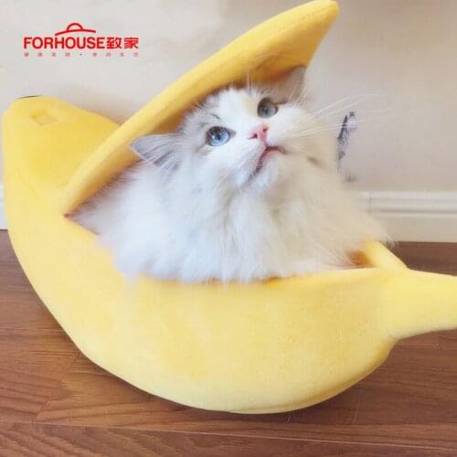 Banana Washable Dog Bed Puppy Cushion Cat House Breathable Soft Winter Sleeping Mat Kennel Pet Blanket