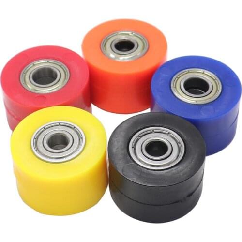 Motorcycle Drive Chain 8mm 10mm Roller Slider Tensioner Wheel Guide For Pit Dirt Street Motorcycle Bike CRF YZF EXC RMZ KLX