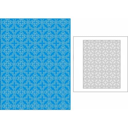 New 2021 Spotted Connected Cross Panel Metal Cutting Dies for Scrapbooking and Card Making Decorative Embossing Craft No Stamps