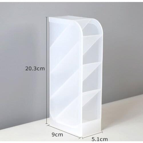 New Pens Container Oblique Inserting Stationery Student Storage Office School Desk Surface Panel Transparent Pen Rack Holder