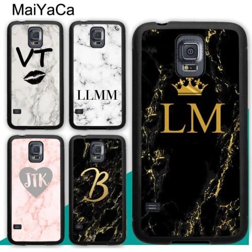 PERSONALISED GOLD MARBLE CUSTOM INITIALS Case For Samsung A21S A20e A71 A51 A10 A40 A50 A70 Galaxy S20 Plus S10 S9 Note 20 Ultra