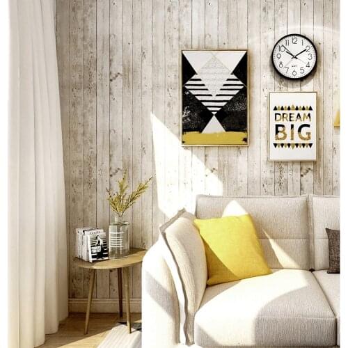 Self-adhesive removable old wood peeling contact wallpaper furniture renovation stickers kitchen and bathroom home decoration