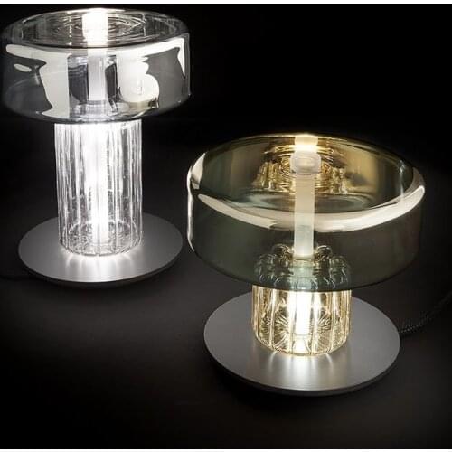 Modern Led Table Lamp Nordic Luxury Creative Stained Glass Lamps For Living Room Table Bedroom Bedside Study Art Decor Desk Lamp