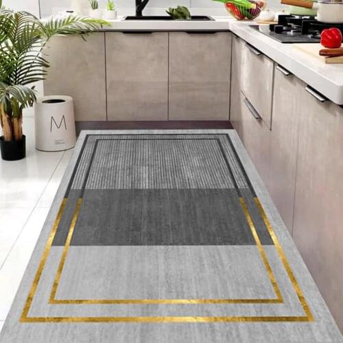 Modern Geometric Printed Entrance door mat Anti slip Home Deco Floor mat in the bathroom Living room rug Kitchen carpets Toilet