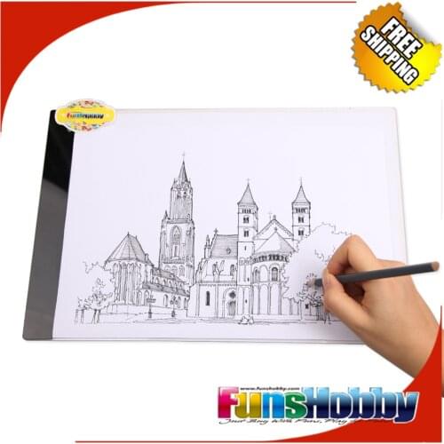 Funshobby A4 LED Light Box Ultra-thin Portable LED Pad USB Power Tracing Light Box Light Table for Kids 2D Animation Drawing