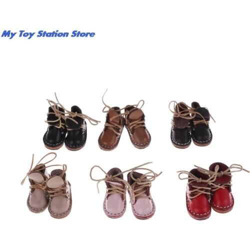 1/6 Bjd Shoes for blythe Doll Assorted Colors pu Canvas Shoes For BJD Doll Accessories One Pair Fashion Mini Toy Shoes