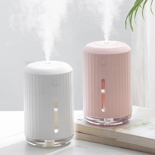 320ML USB Silent Air Humidifier Gentle Aroma Diffuser Ultrasonic Spray Essential Oil Humidifier with Night Light
