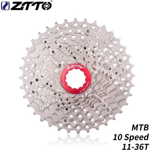 Ztto Mtb 10 Speed 11-36T Cassette 10v Freewheel Silver 10s Steel Sprocket Parts for Mountain Bike