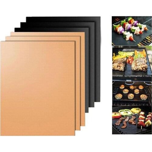 1-5pcs Reusable Non-Stick BBQ Grill Mat Pad Baking Sheet Portable Outdoor Picnic Cooking Barbecue Oven Tool Hot selling 2020