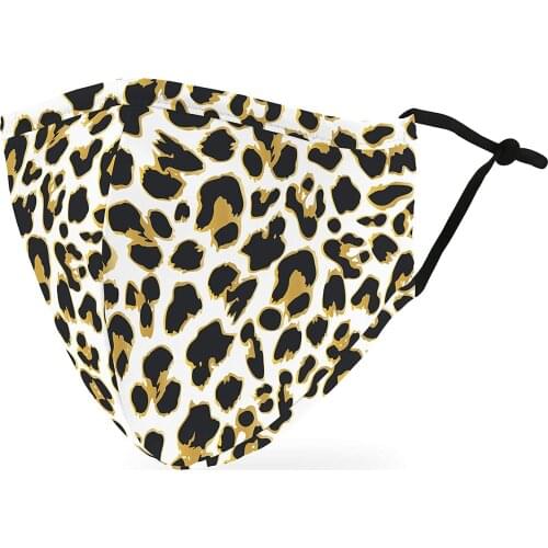 1PC Adults Face Mask Leopard Print Skin Care Mondmasker Masks Washable And Reusable Adjustable Mask Face Shield mondkapjes
