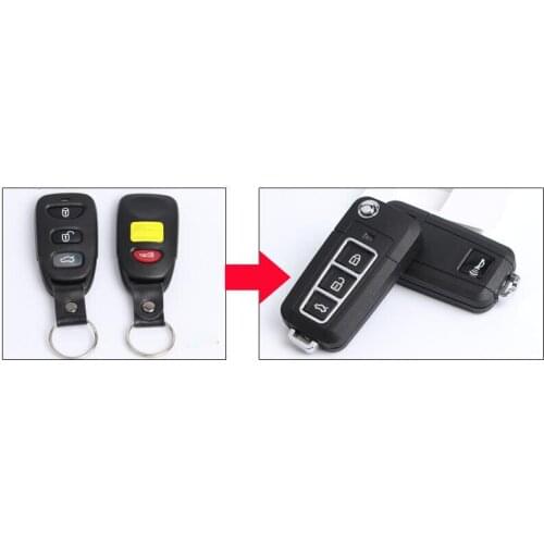 3+1 Buttons Replacement Modified Flip Folding Remote Key Case Shell For Kia Cerato Fob Key Cover (2015 New Style !)
