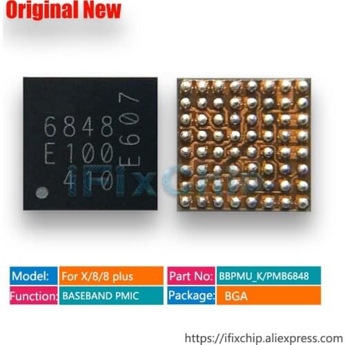 5pcs/lot 100% New PMB6848/6848 For Phone x/8/8 Plus/8Plus For intelversion BASEBAND PMIC Power Chip IC BBPMU_K
