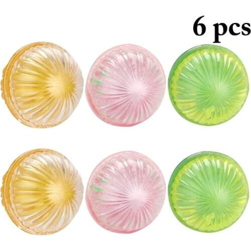 6Pcs/Set Cat Toys Plastic Funny Interactive Pet Playing Balls Cat Bell Balls Pet Supplies Random Color