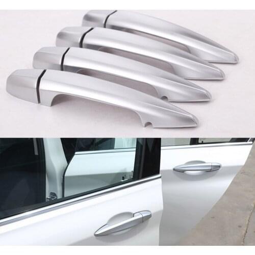 8x Car Exterior Handle Grab Trim Covers styling For BMW X1 X5 X6 F48 F15 F16 BMW 1 Series 2017 2 Series Gran Tourer ABS