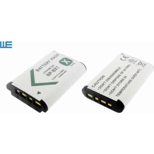 2pcs/Lot NP-BX1 NPBX1 BX1 Battery for Sony Cyber-shot RX1, RX100, RX100 IV,WX300,HX400, H400,HDR-AS50, HDR-MV1,PJ275,PJ440,GW66