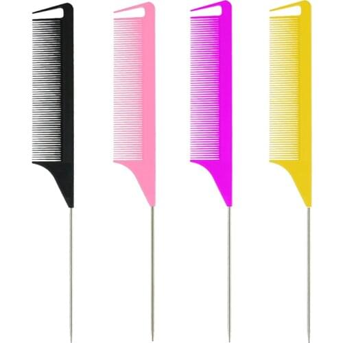 Anti-static Fine-tooth Comb Rat Tail Comb Hairdresser Tool Separate Parting For Hair Highlighting Foiling Hair Comb