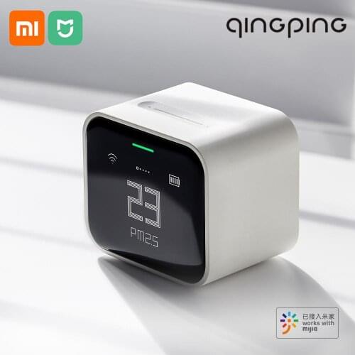 Qingping Air Detector Lite CO2 PM2.5 PM10 Temperature Humidity Monitor Touch Screen Work With Mihome APP Apple HomeKit