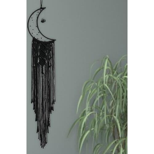 Eid Mubarak Dream Catcher Black Moon Novel Room Decoration Crafts Dreamcatcher Wind Chimes Nursery Decor