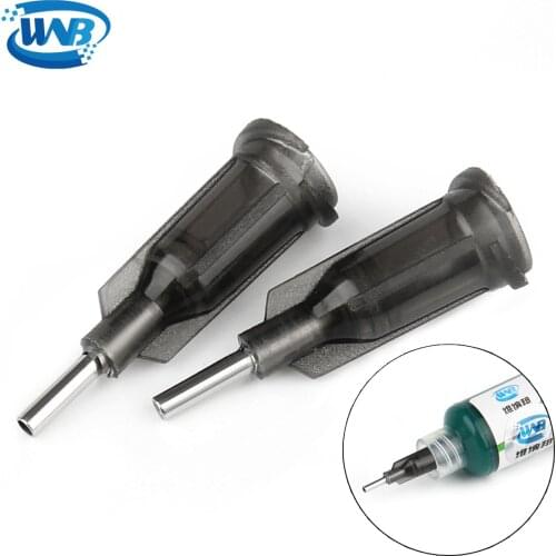 WNB 100pcs Stainless Steel Dispensing Needle Flux Soldering Paste Solder Paste Flux Welding Fluxo Professional Accessory Tools