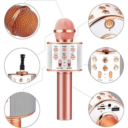 2019 New Bluetooth 4.1 Microphone Support TF Card / Noise Canceling