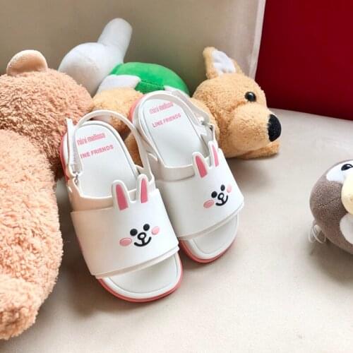 2021 New Mini Melissa Childrens Jelly Shoes Cartoon Jelly Sandals Boys Girls Beach Sandals Kids Melissa Shoes