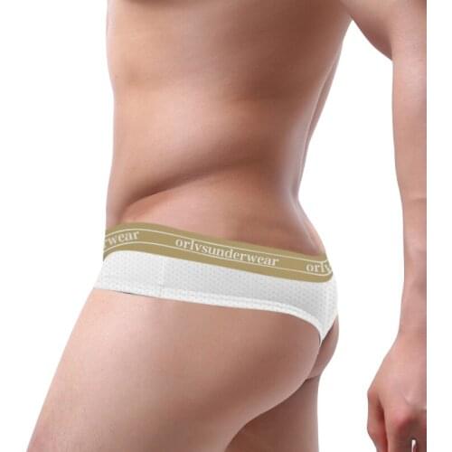 New 2021 Low Waist Gay Jockstrap Men Sexy Underwear Mens Thong Soft Mesh Sissy Lingerie For Men Underpants Hip Lift Bikini