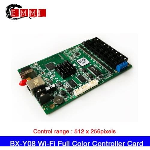 Onbon BX-Y08 WIFI Asynchronous Full Color LED Video Screen Controller Card Media Player Supports 8 Group HUB75 512*256 Pixels