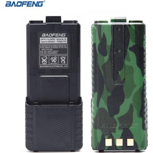 Baofeng UV-5R 7.4V 3800mAh High Capacity Battery with USB Charger Cable For BaoFeng UV-5R UV-5RE BF-F8HP Walkie Talkie Radio