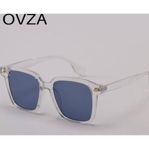 OVZA Big Square Sunglasses Women Brand Designer Anti-UV Eyeglasses Male Transparent Frames S1045