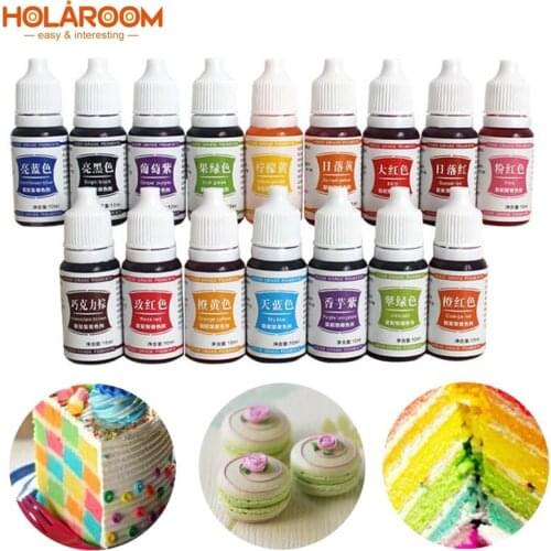 10ml DIY Cake Cookie Pastry Edible Pigment Macaron Cream Dessert Food Edible Color Pigment Handcraft Coloring Ingredients Supply