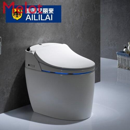 Full automatic flush seat and no water tank for European instant gold intelligent toilet