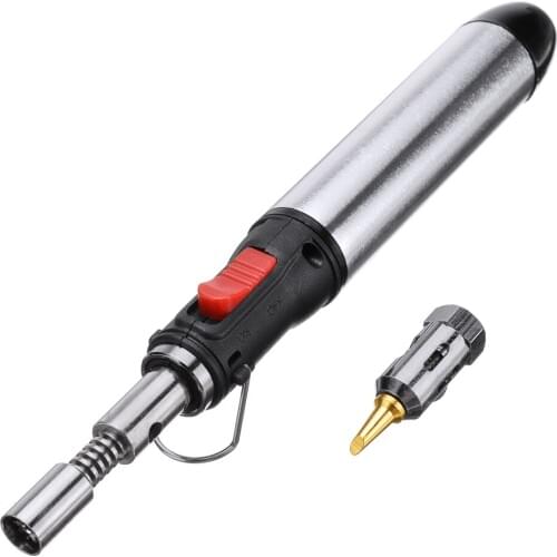 Portable Cordless Solder Iron Gas Soldering Iron Flame Butane 1300 Degree Heat Gun Welding Torches Tool Welding Equipment