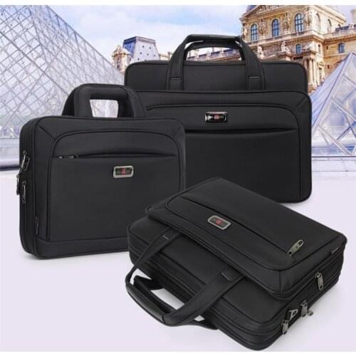 Mens Casual Fashion Handbags Business Briefcase Laptop Bag Large Capacity Men Single Shoulder Bag 14" 15" 16 Inches Travel Bag