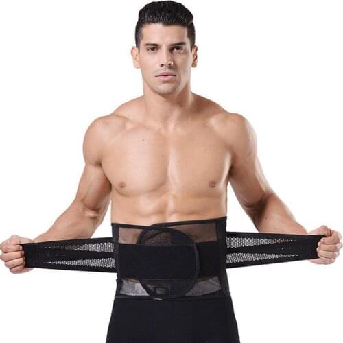 New Adjustable Men Waistband Belly Waist Shaper Belt Abdomen Tummy Trimmer Cincher Girdle Burn Fat Body Shaping Supports Braces