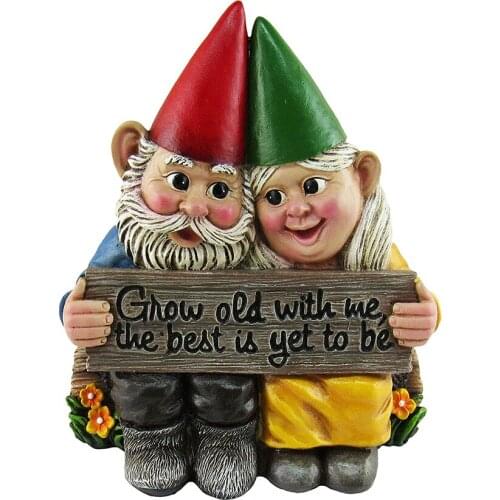 Garden Dwarf Couple Doll Pendant Resin Garden Statue Craft Decoration Christmas Gift Home Store Decoration skilful