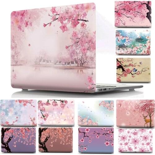 Sakura Printed Case Laptop Cover for Apple MacBook Pro Retina 16 Protective Shell for Mac Pro 16 inch Fashion Bag
